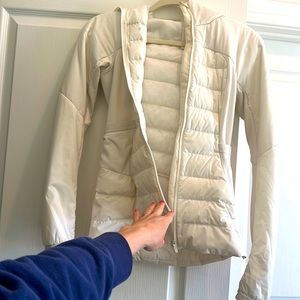 Lululemon cream down for it all jacket size 4